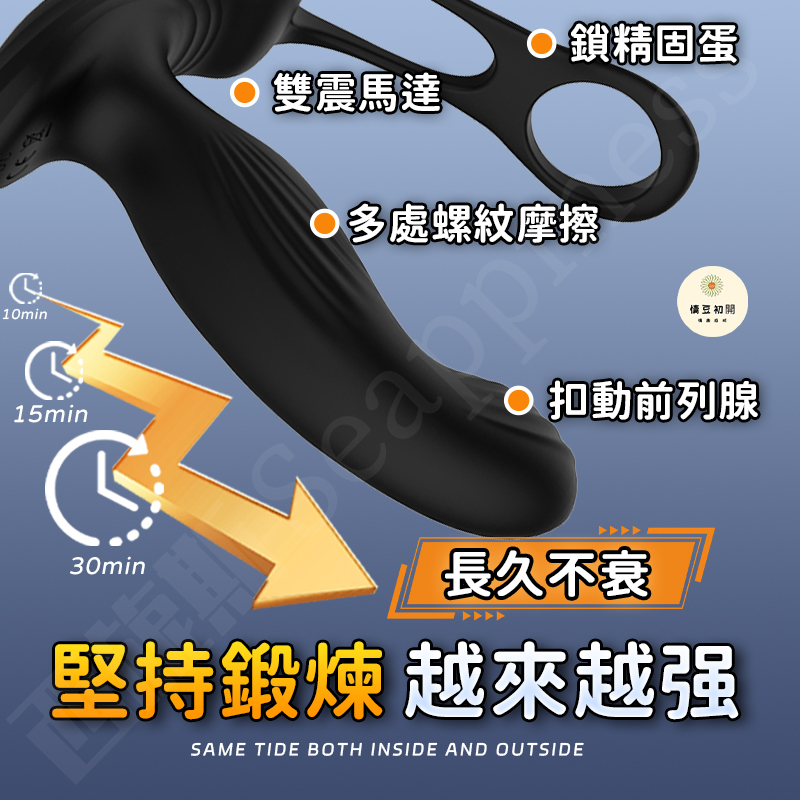 雙環扣動前列腺按摩器 | 雙震馬達 | 鎖精固蛋