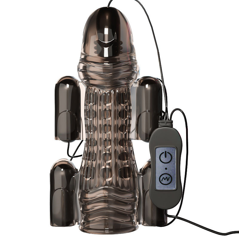 五跳訓練器｜龜頭降敏｜多方位震動按摩｜超大顆粒-Seappiness