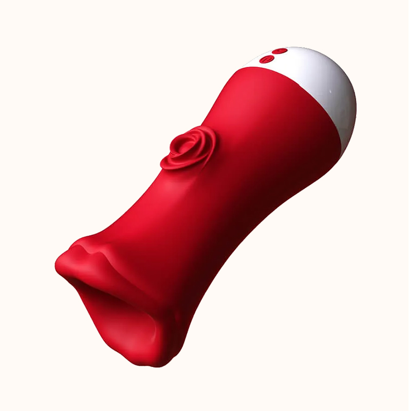 紅唇擬真飛機杯 | 整莖包裹震動 | 模擬還原口愛