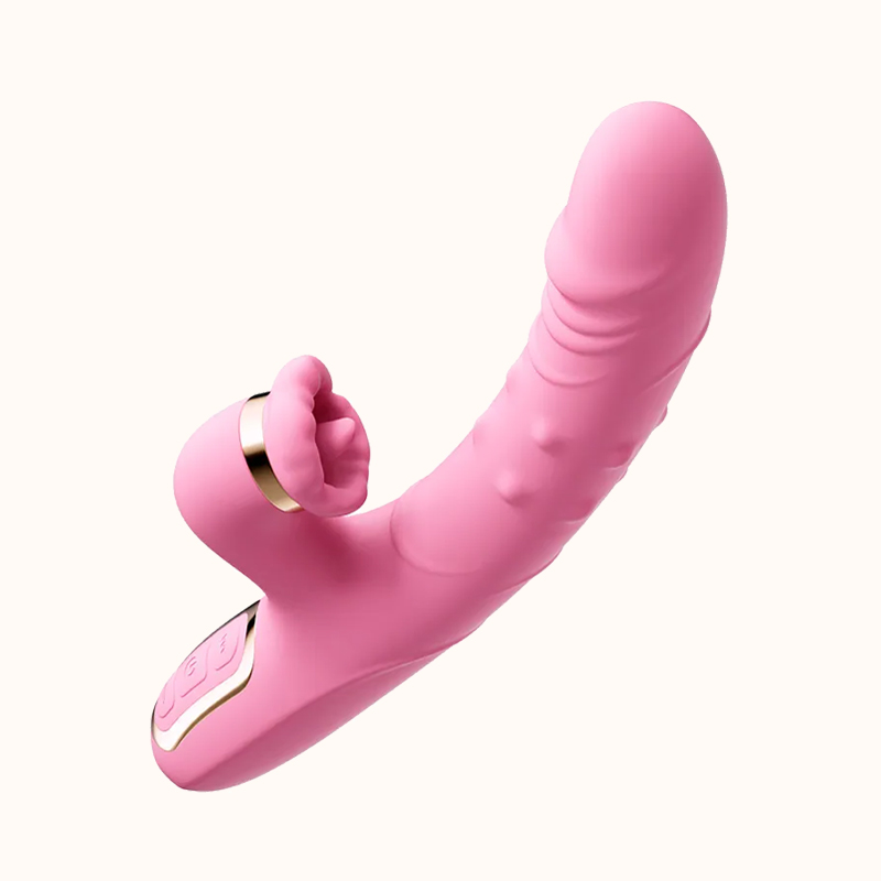 歡潮震動按摩棒 | 全自動按摩棒丨伸縮舌舔吮吸震動