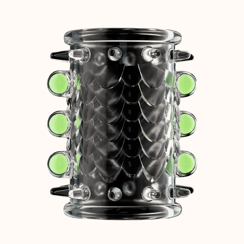 龍珠入珠陰莖套 | 物理鎖精 | 帶刺插入 | 增強性愛體驗-Seappiness