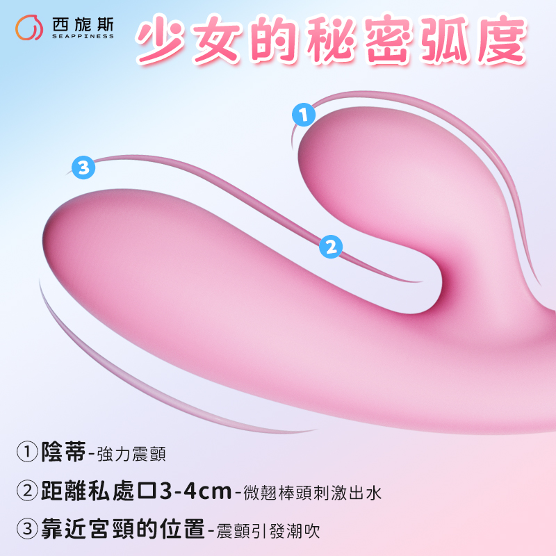 入體3-4cm,精準鎖定敏感地帶,搭配15°微翹設計,給您全新體驗