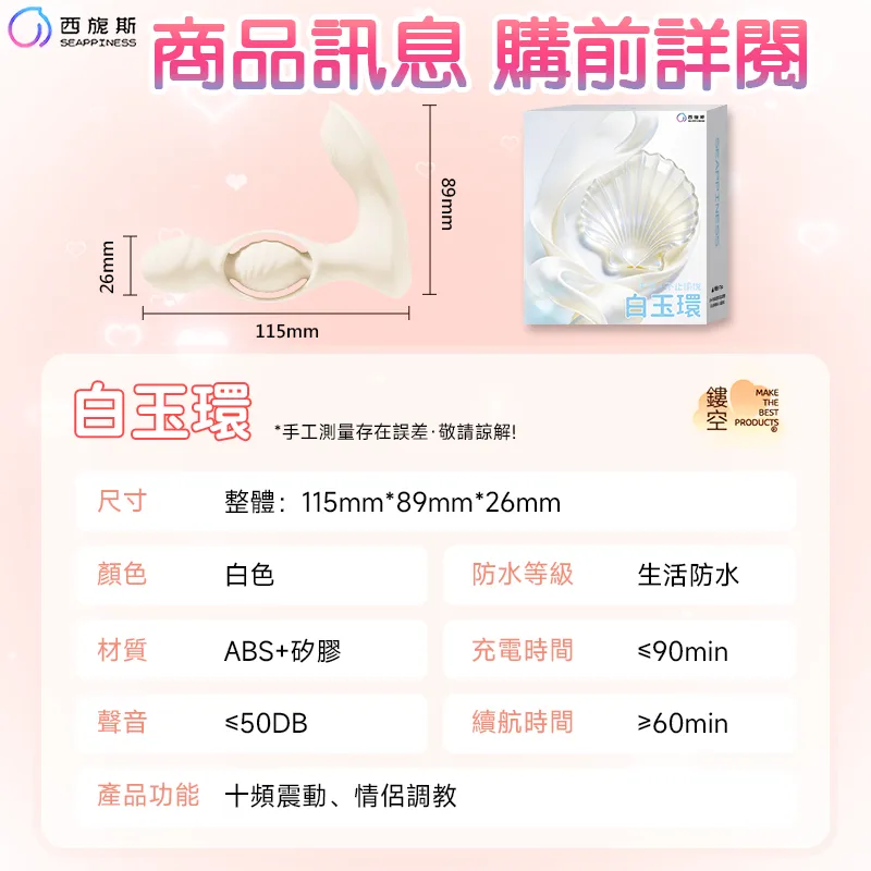 白玉環產品規格