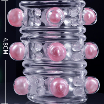 龍珠入珠陰莖套 | 物理鎖精 | 帶刺插入 | 增強性愛體驗-Seappiness