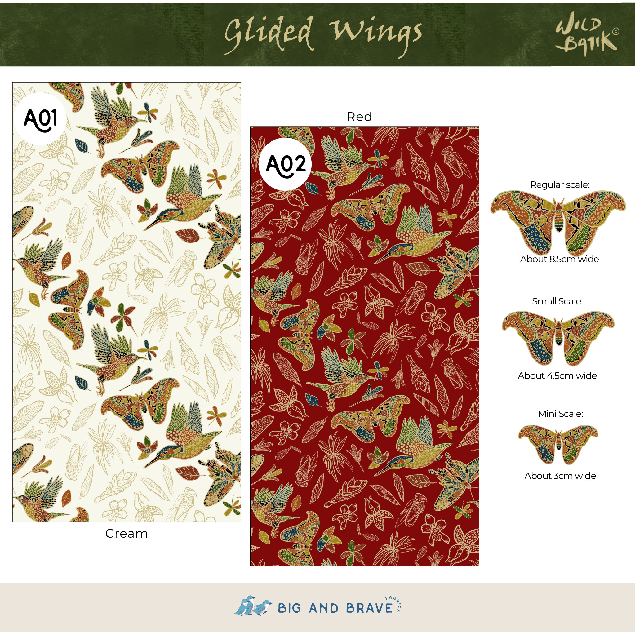 Glided Wings, Classic Colours