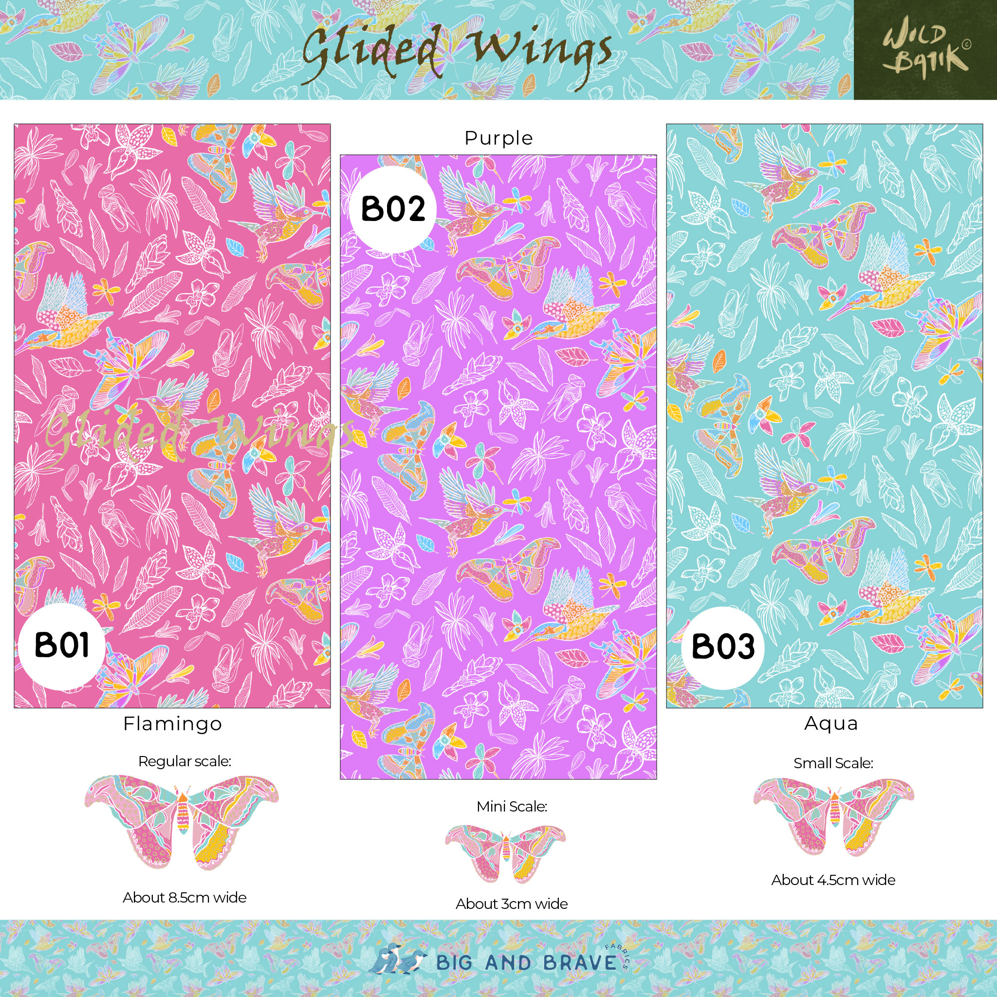 Glided Wings, Pastel Colours