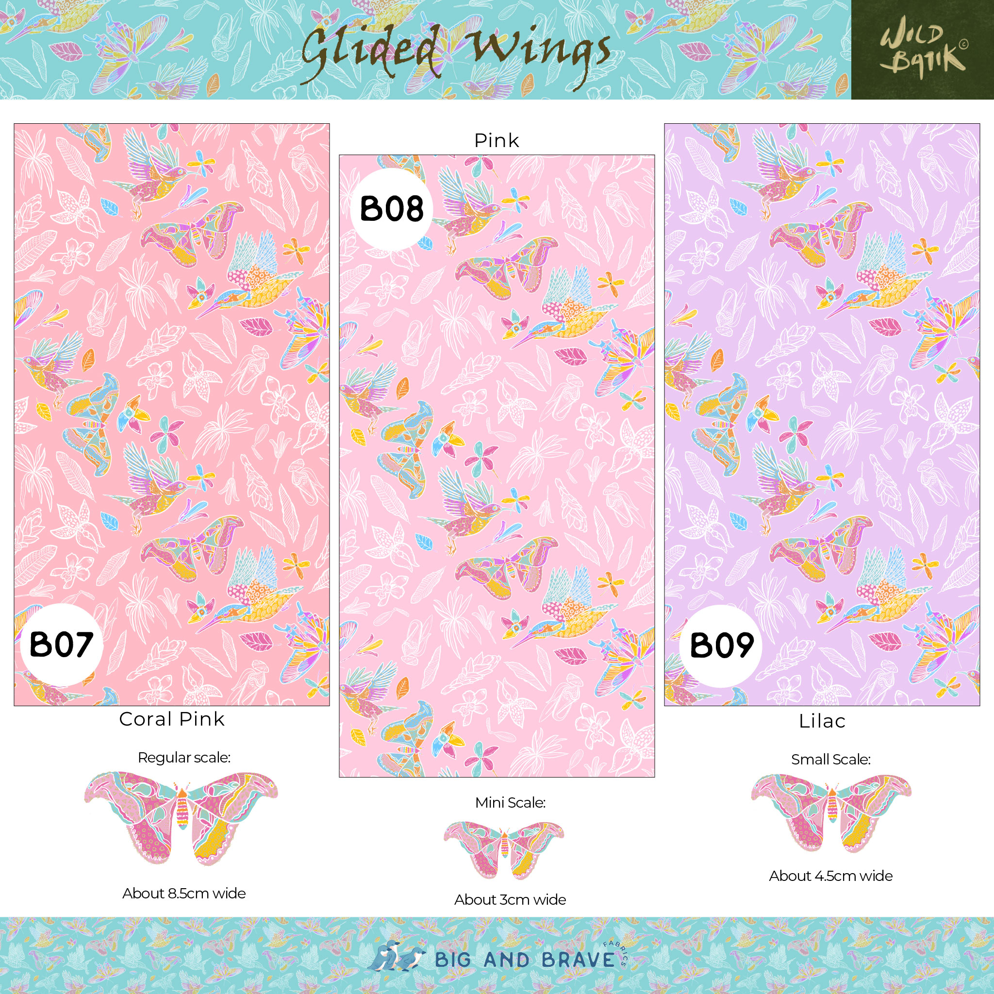 Glided Wings, Pastel Colours