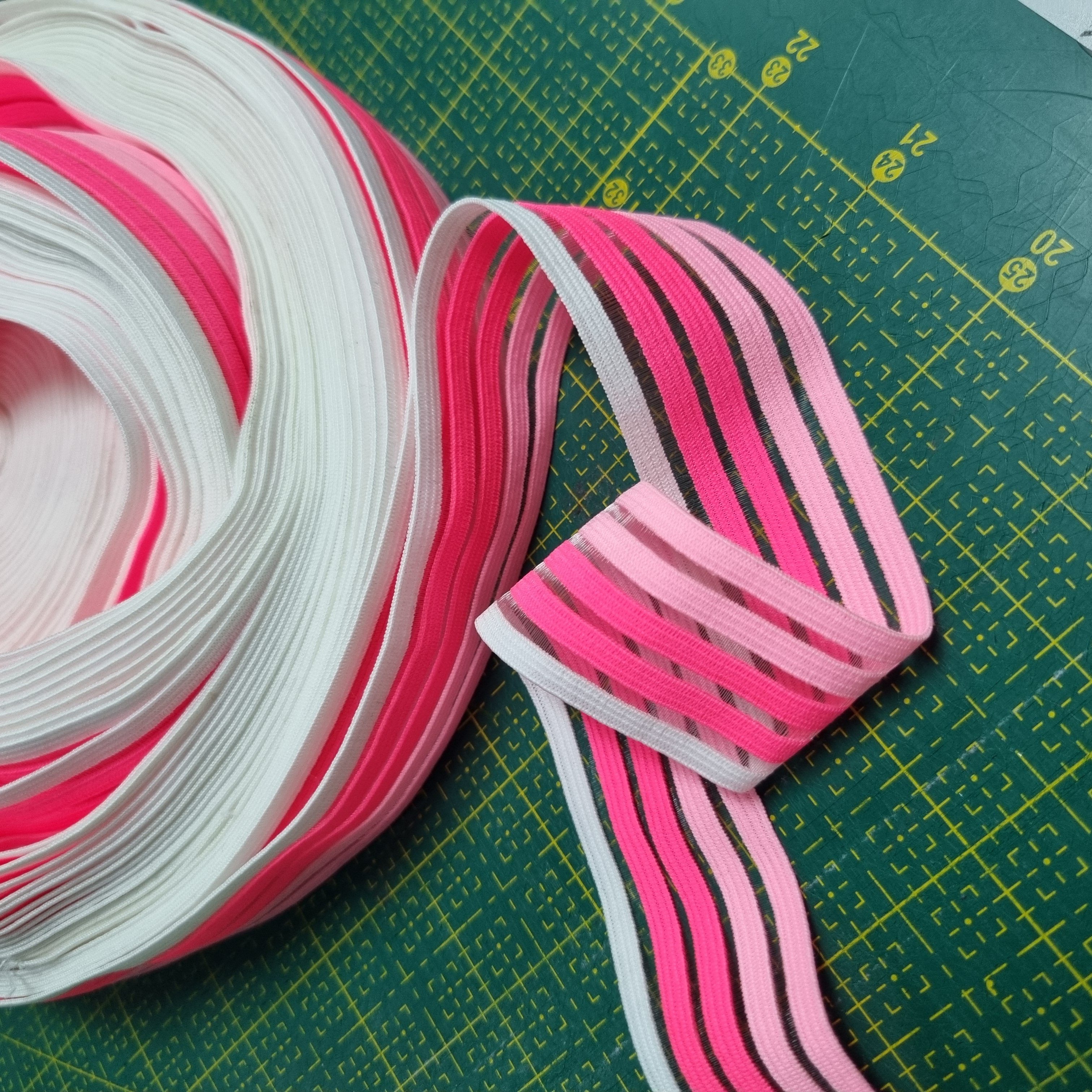 Decorative Knitted Elastic Bands, (30mm) 3-yd bundle