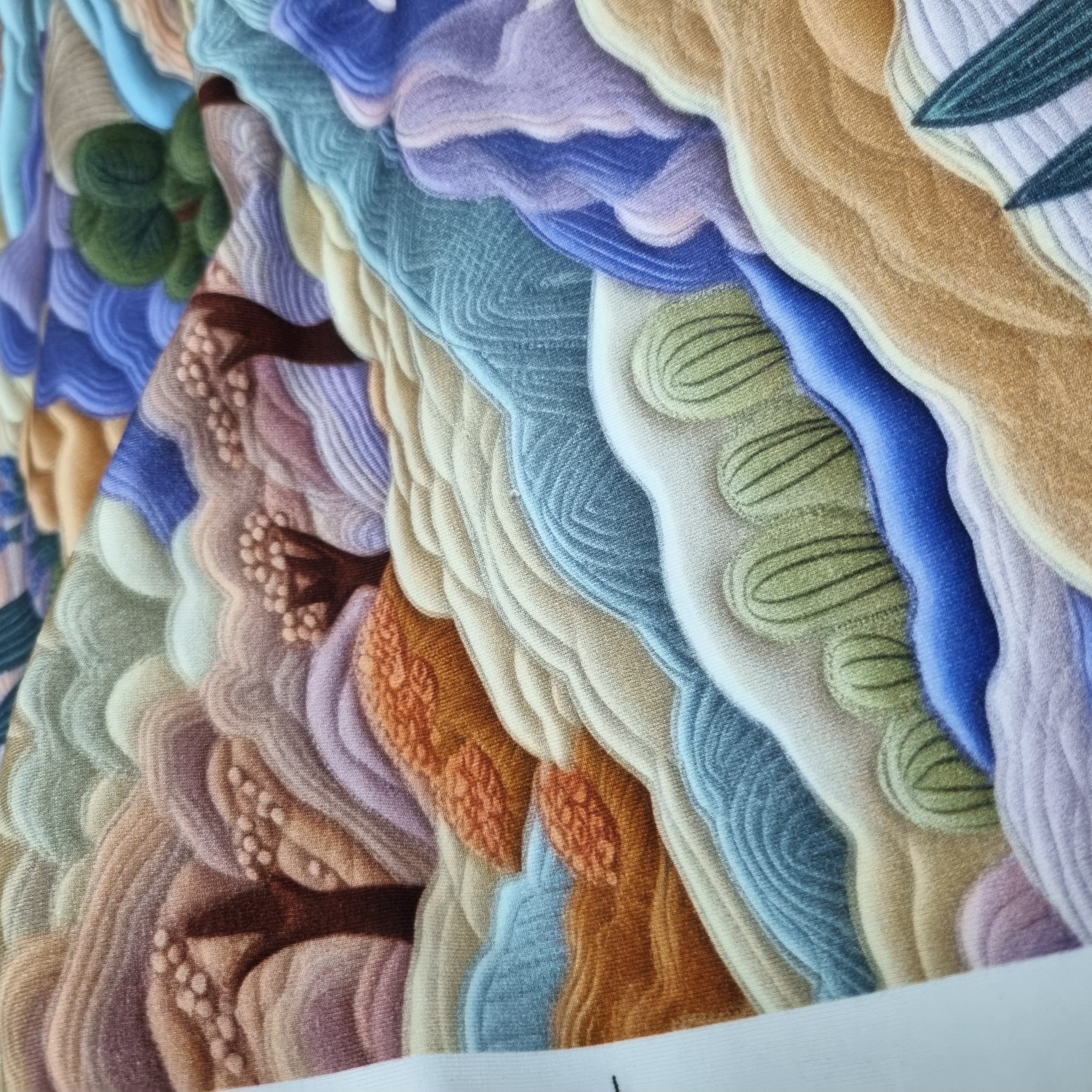 Quilted Landcapes, Cotton Jersey - last yard