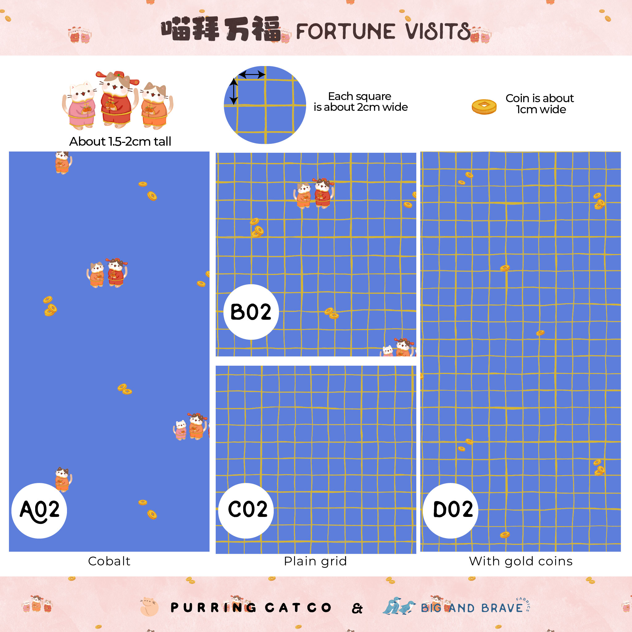 CNY 2026 Fortune Visits - Cobalt Blue