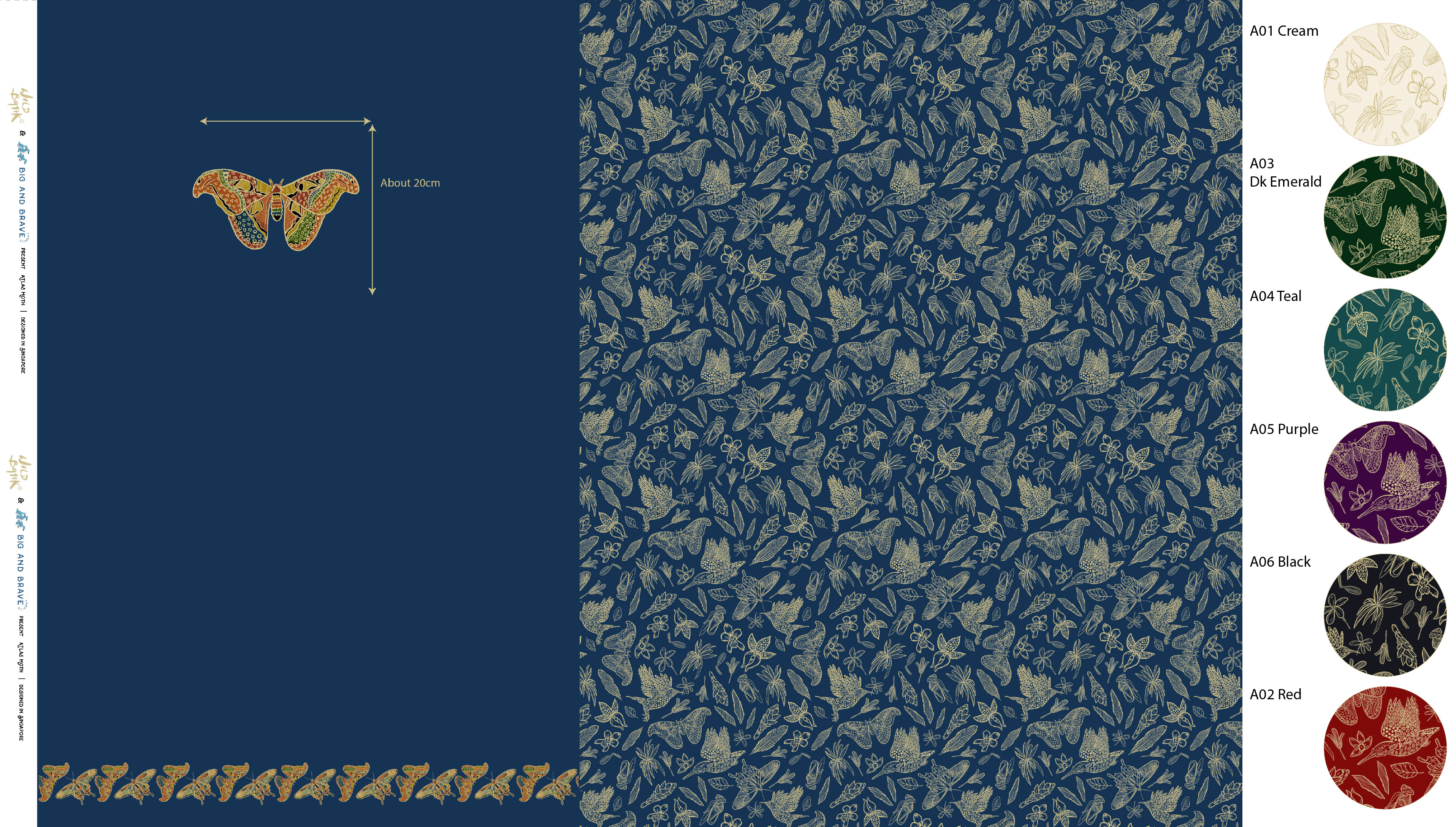 Animal Panels by Wild Batik, Assorted Colours (per 1-metre panel)