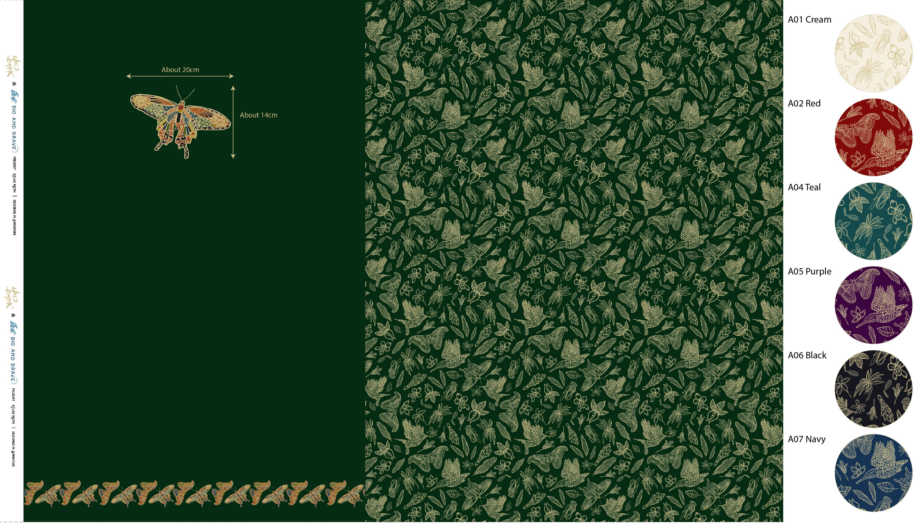 Animal Panels by Wild Batik, Assorted Colours (per 1-metre panel)