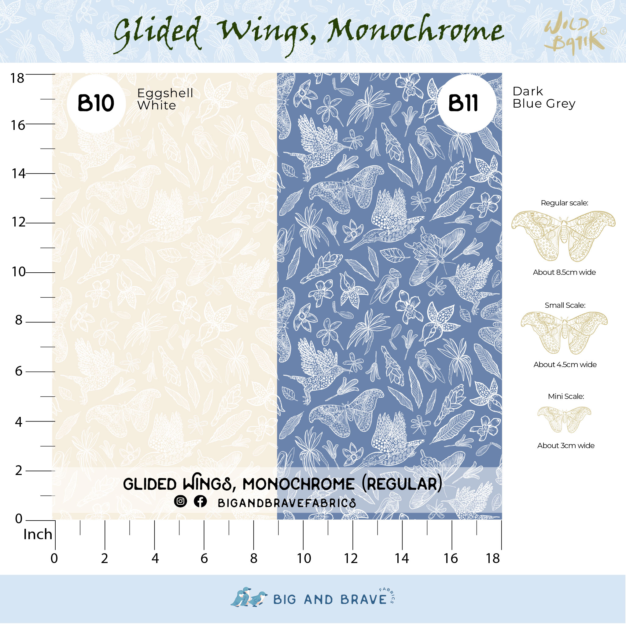 Glided Wings - Monochrome, Pastel Colours