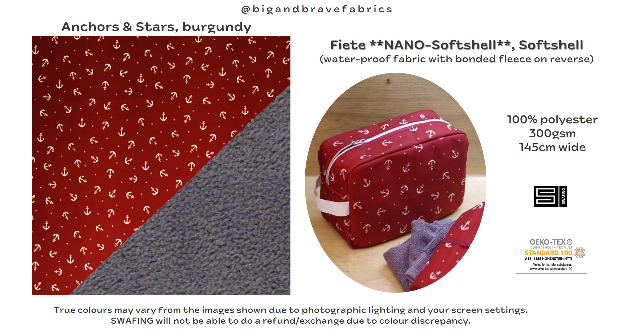 FIETE Nano Softshell by Swafing (per 1/2 yd)