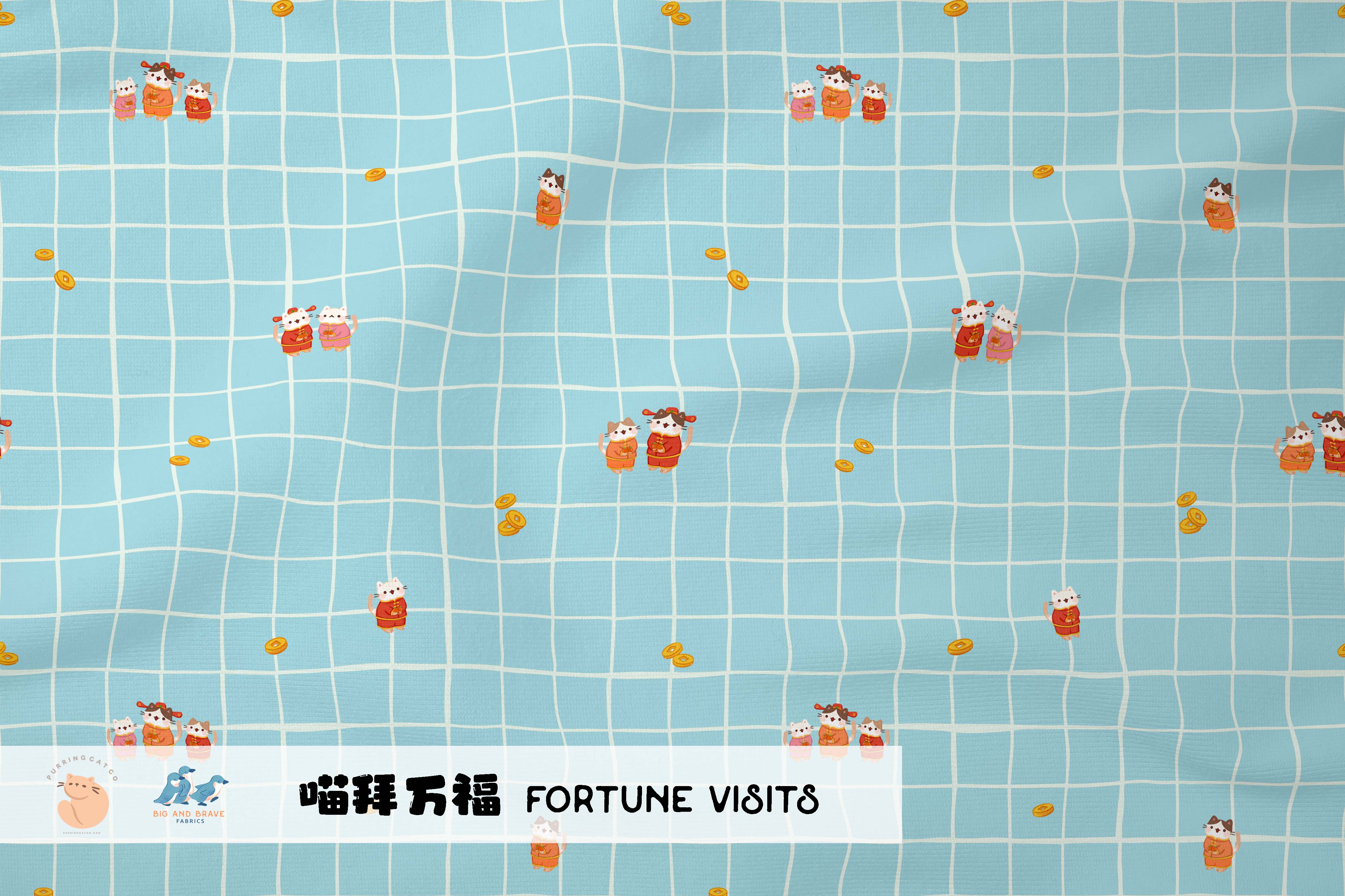 CNY 2026 Fortune Visits - Dusty Blue