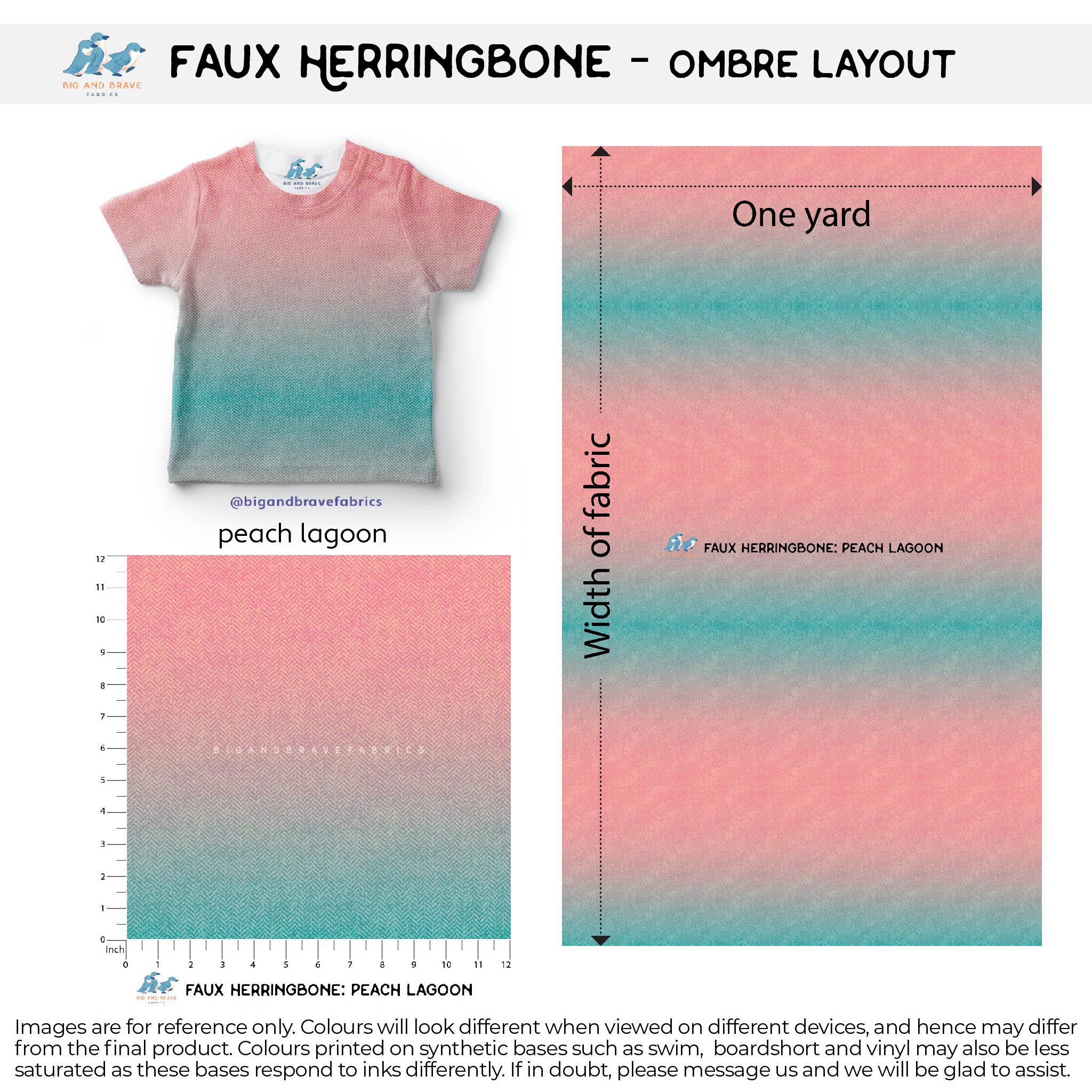 Herringbone Ombres, Assorted Colours