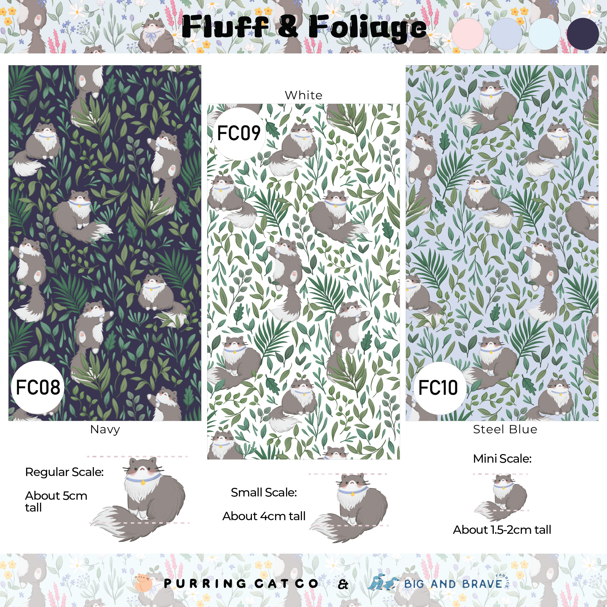 Fluff & Foliage 2, Assorted Colours