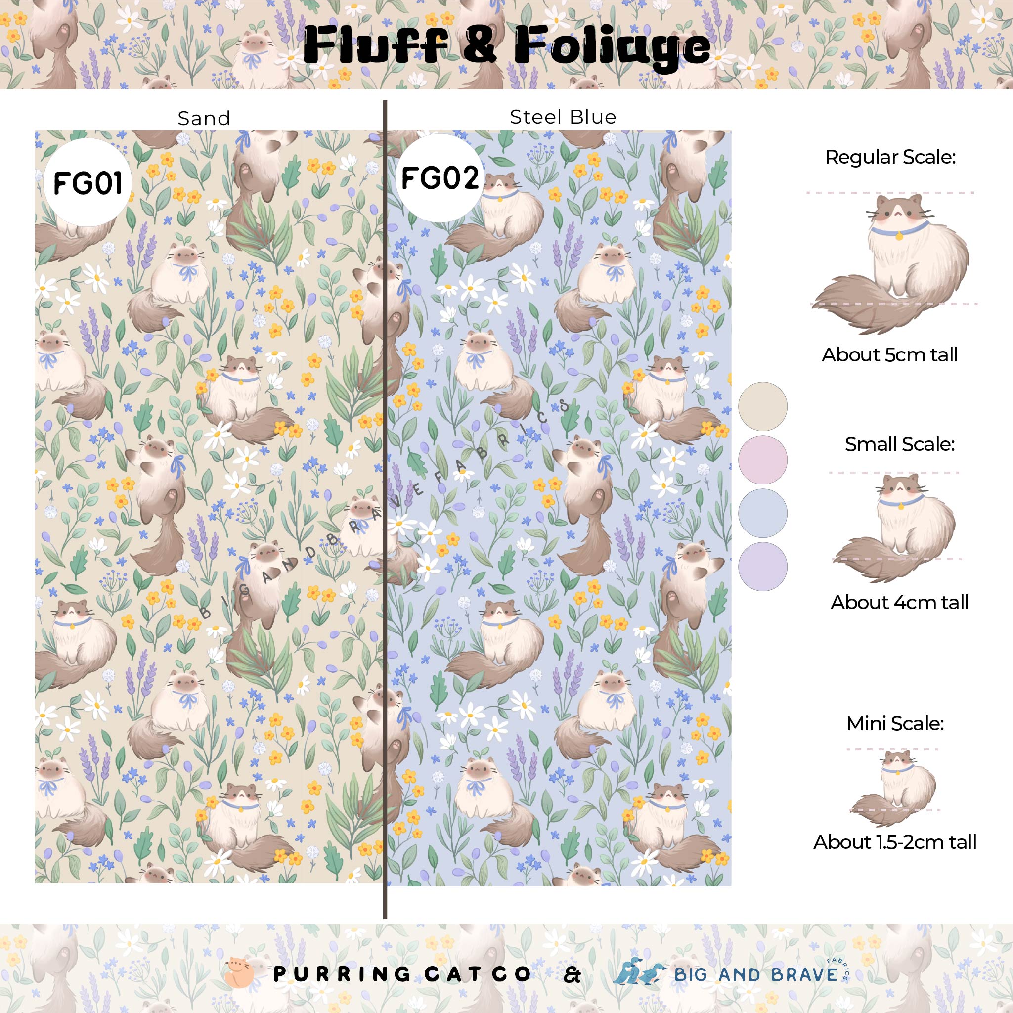 Fluff & Foliage, Assorted Colours