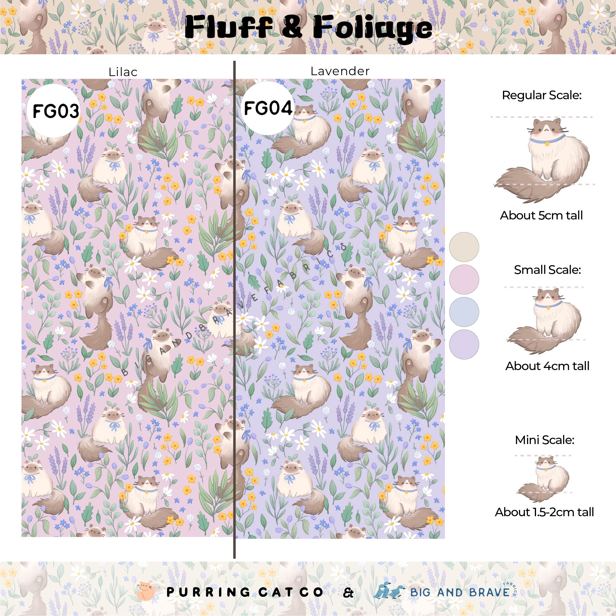 Fluff & Foliage, Assorted Colours