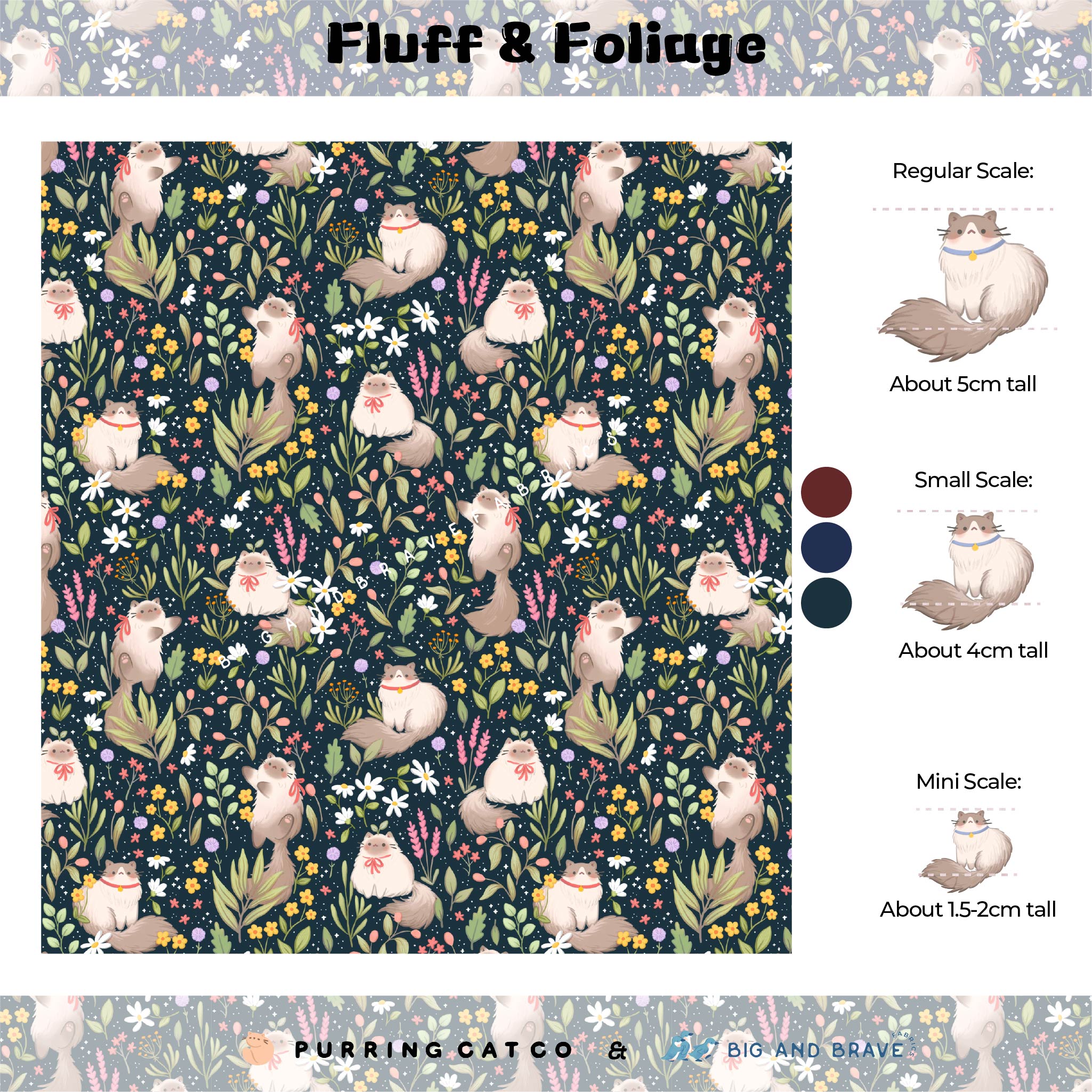 Fluff & Foliage, Assorted Colours