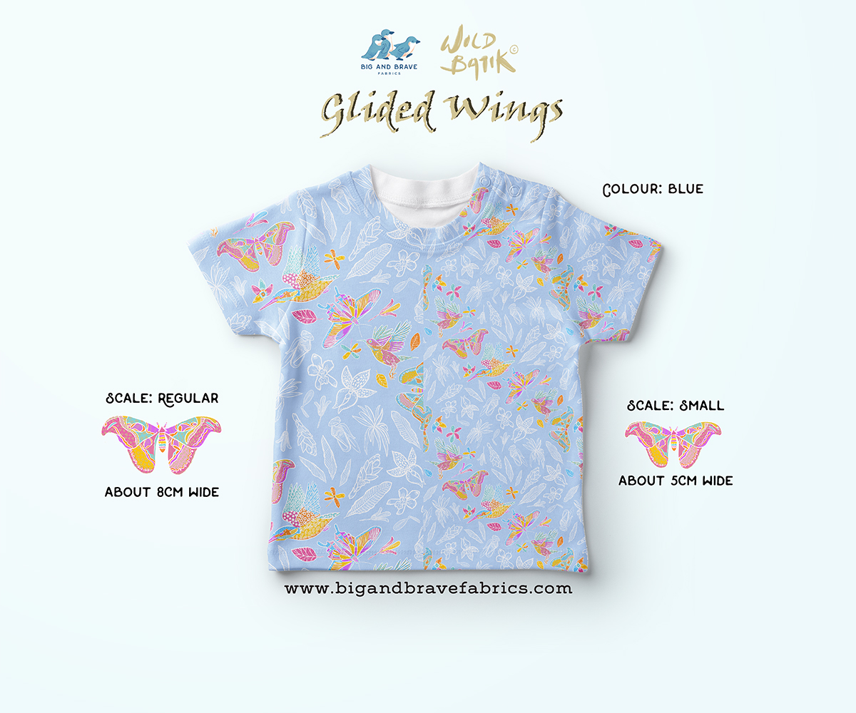 Glided Wings, Pastel Colours