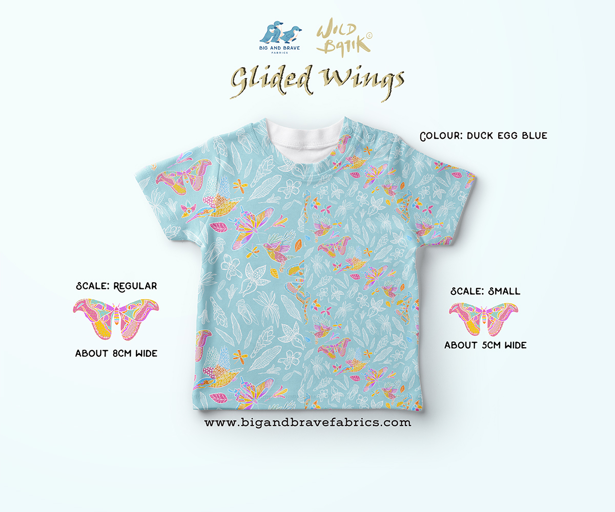 Glided Wings, Pastel Colours