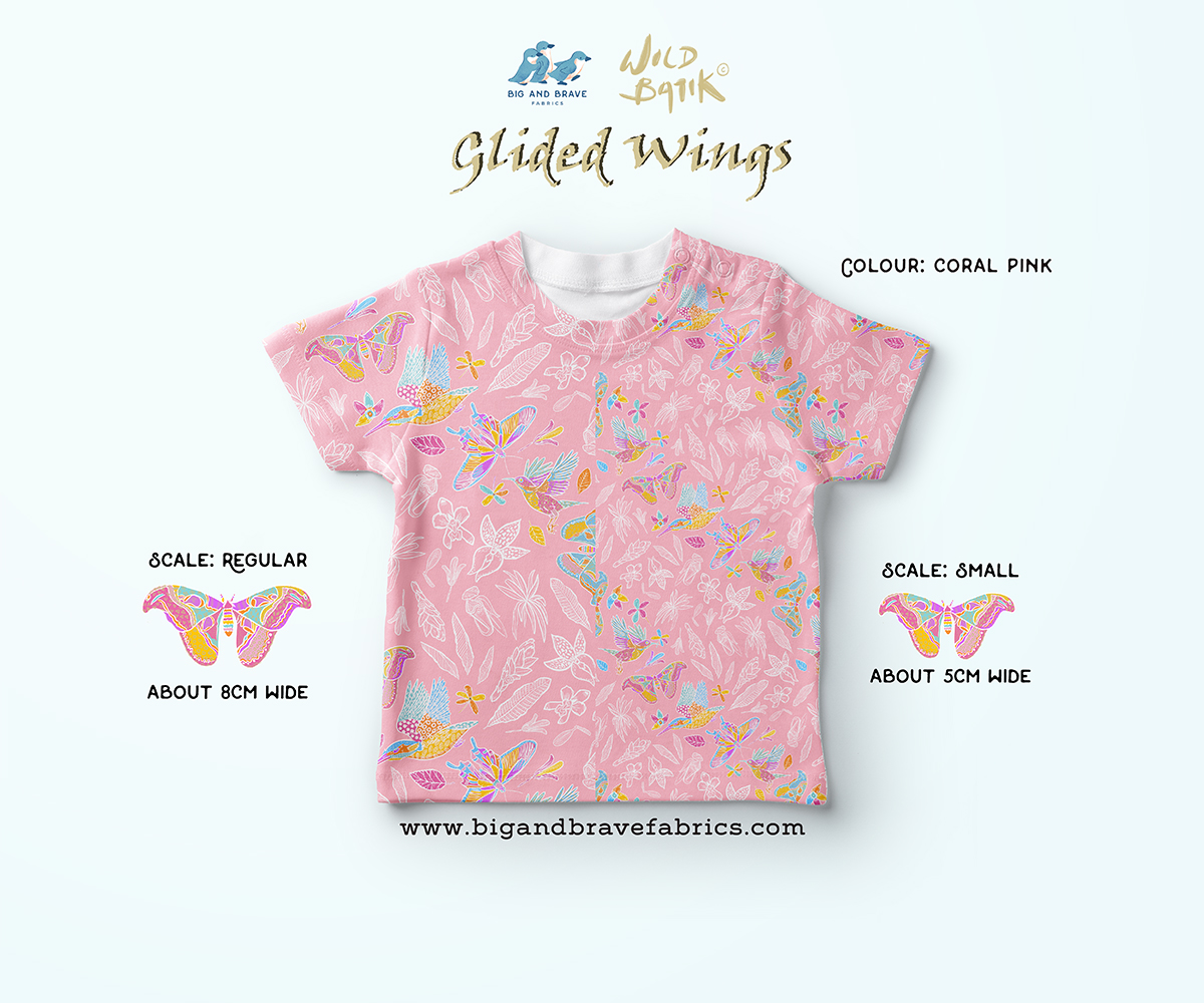 Glided Wings, Pastel Colours