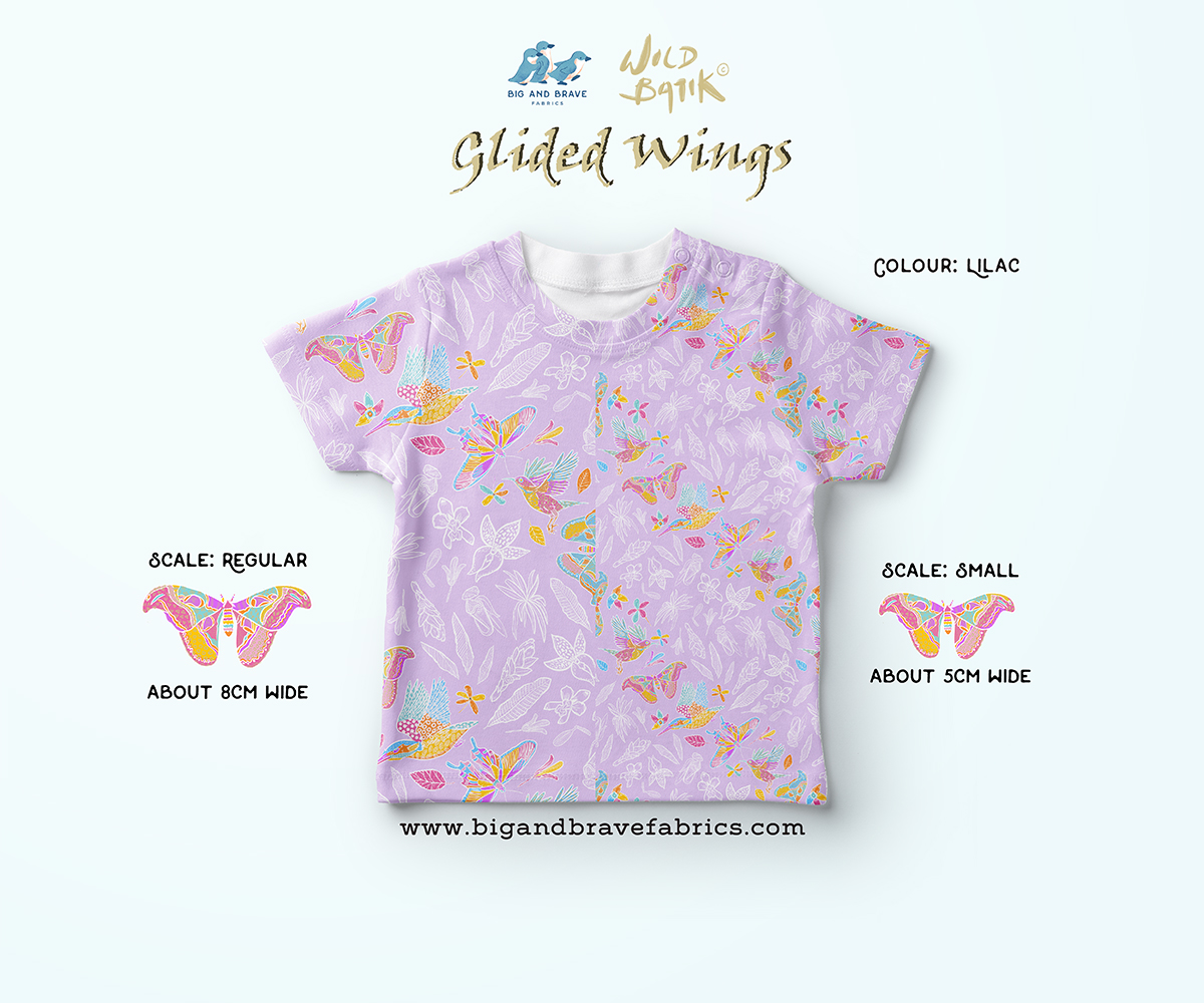 Glided Wings, Pastel Colours
