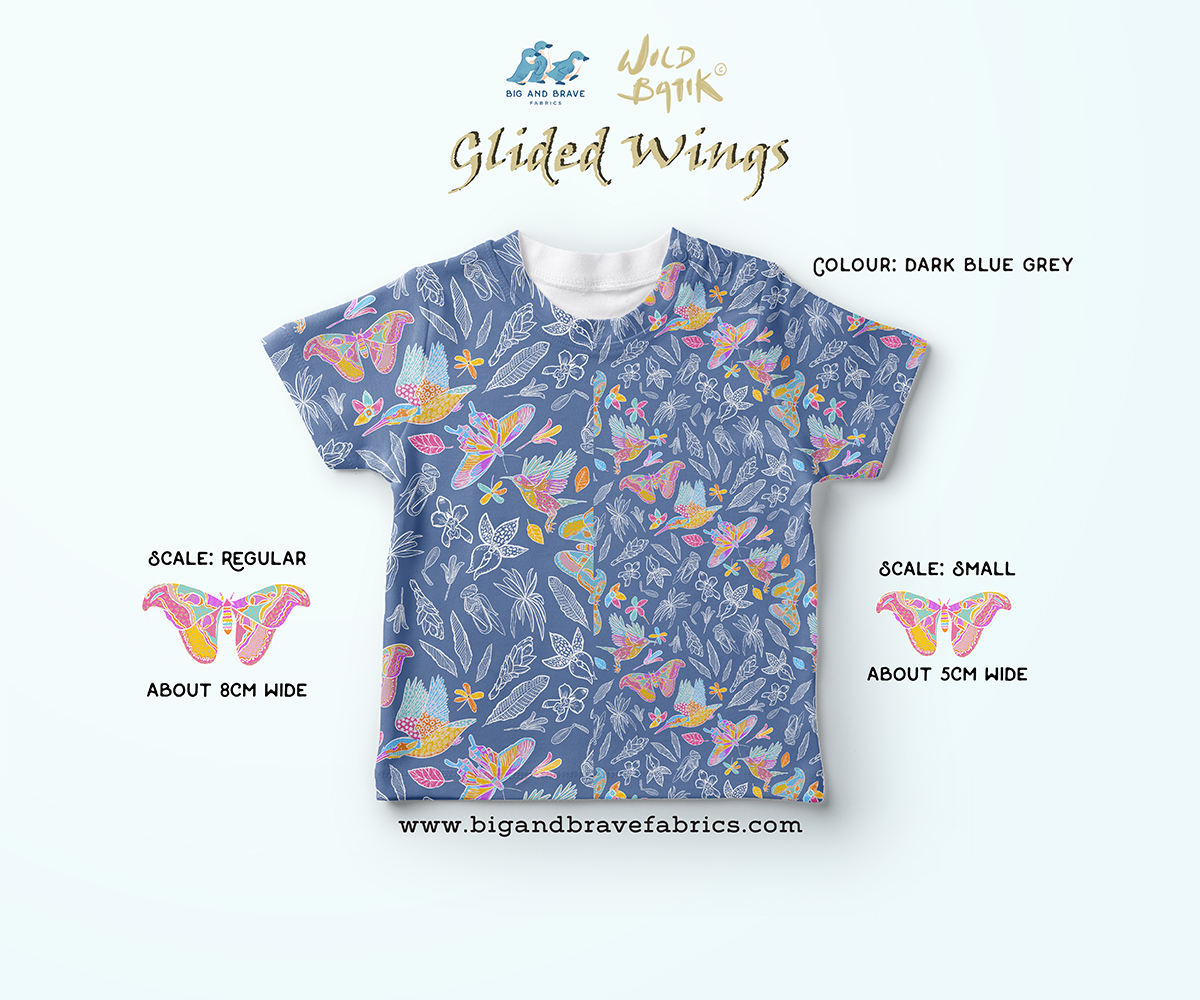 Glided Wings, Pastel Colours