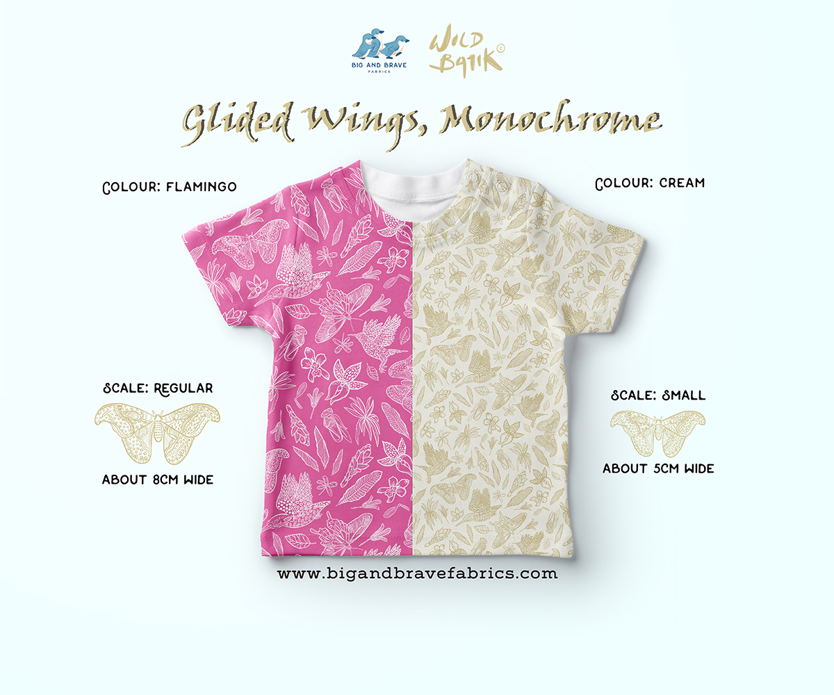 Glided Wings - Monochrome, Pastel Colours