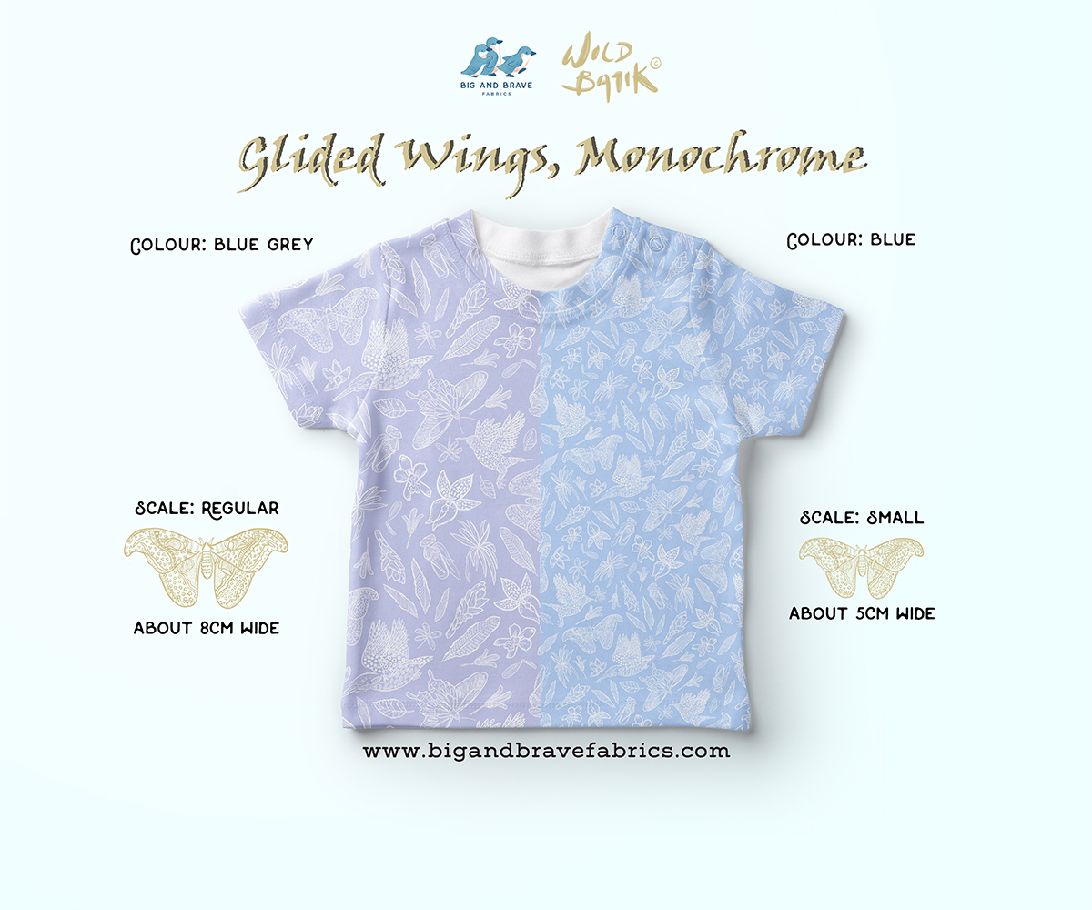 Glided Wings - Monochrome, Pastel Colours