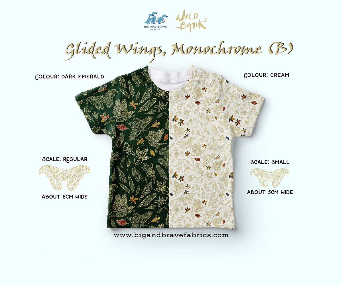 Glided Wings - Monochrome, Classic Colours