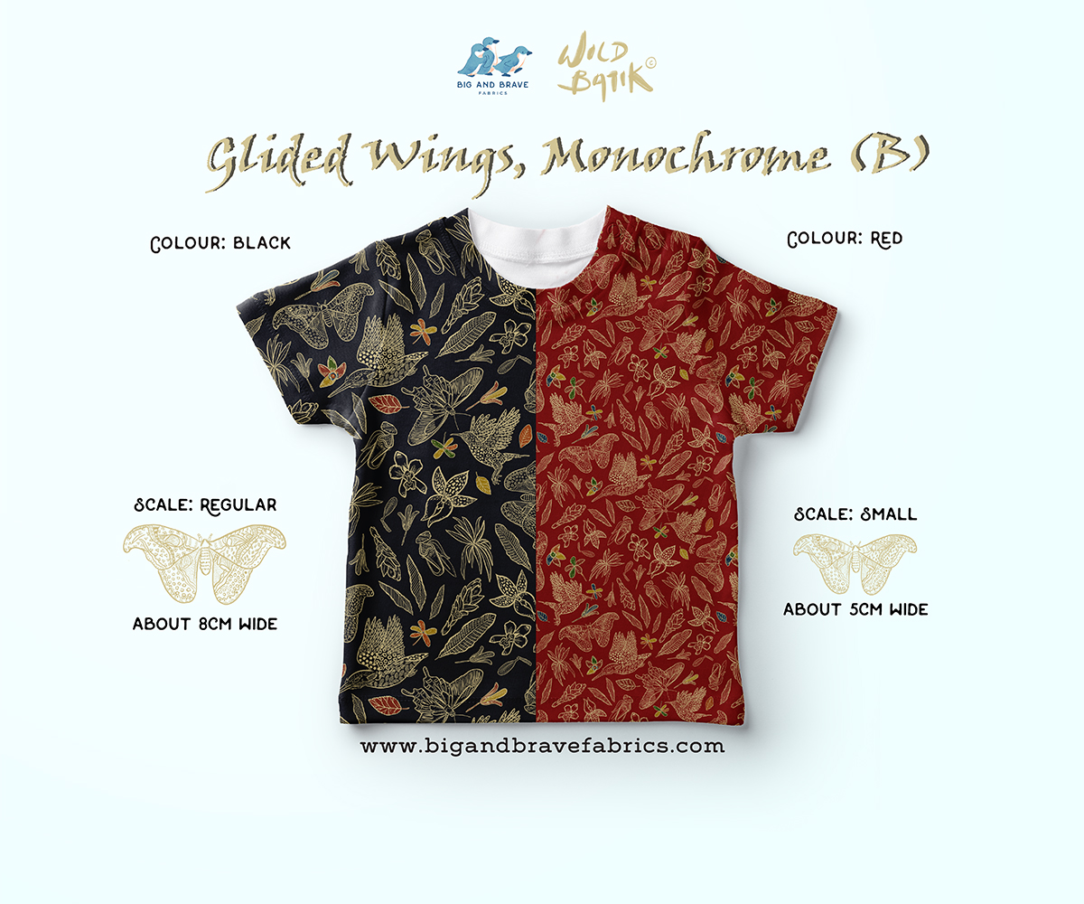 Glided Wings - Monochrome, Classic Colours