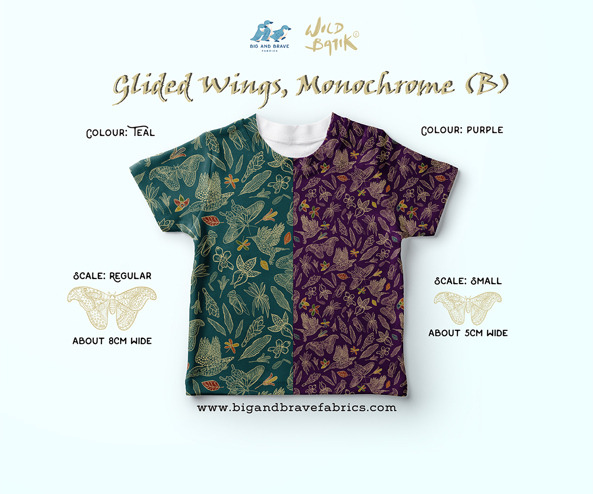 Glided Wings - Monochrome, Classic Colours