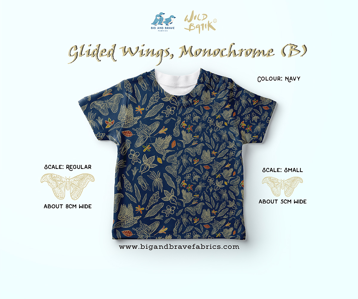 Glided Wings - Monochrome, Classic Colours