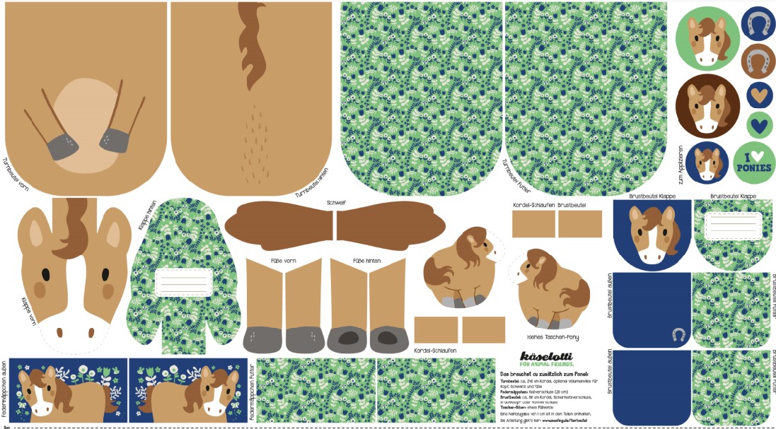 Käselotti Animal Friends & My Happy Farm Sewing Panels by SWAFING