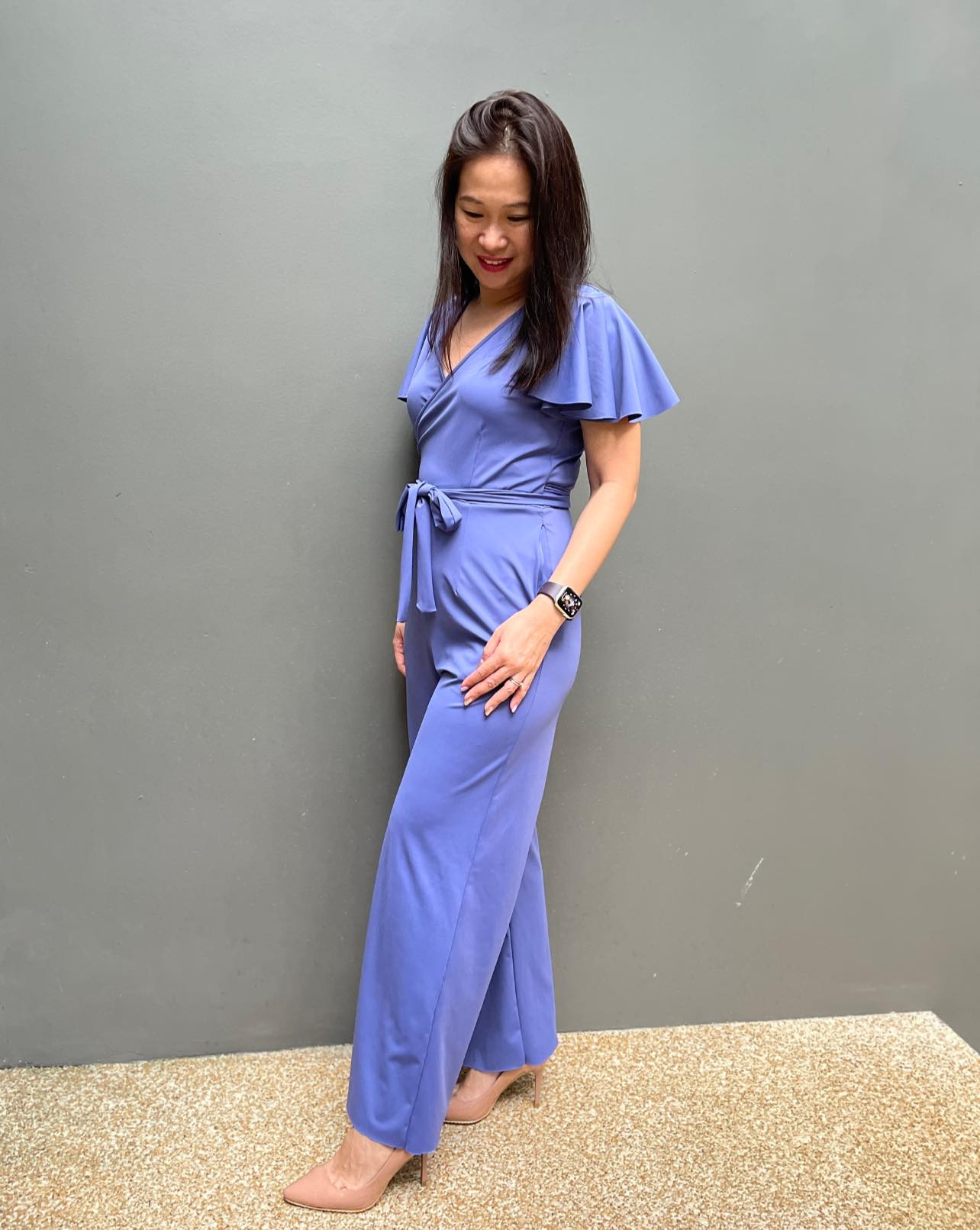 EVOLVE Athletic Brushed Interlock Nylon Spandex (220gsm), Indigo Light (Last yard)