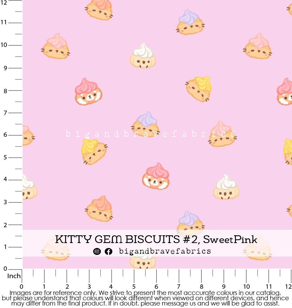 Kitty Gem Biscuits #2, Reg/Mini, Assorted Colours