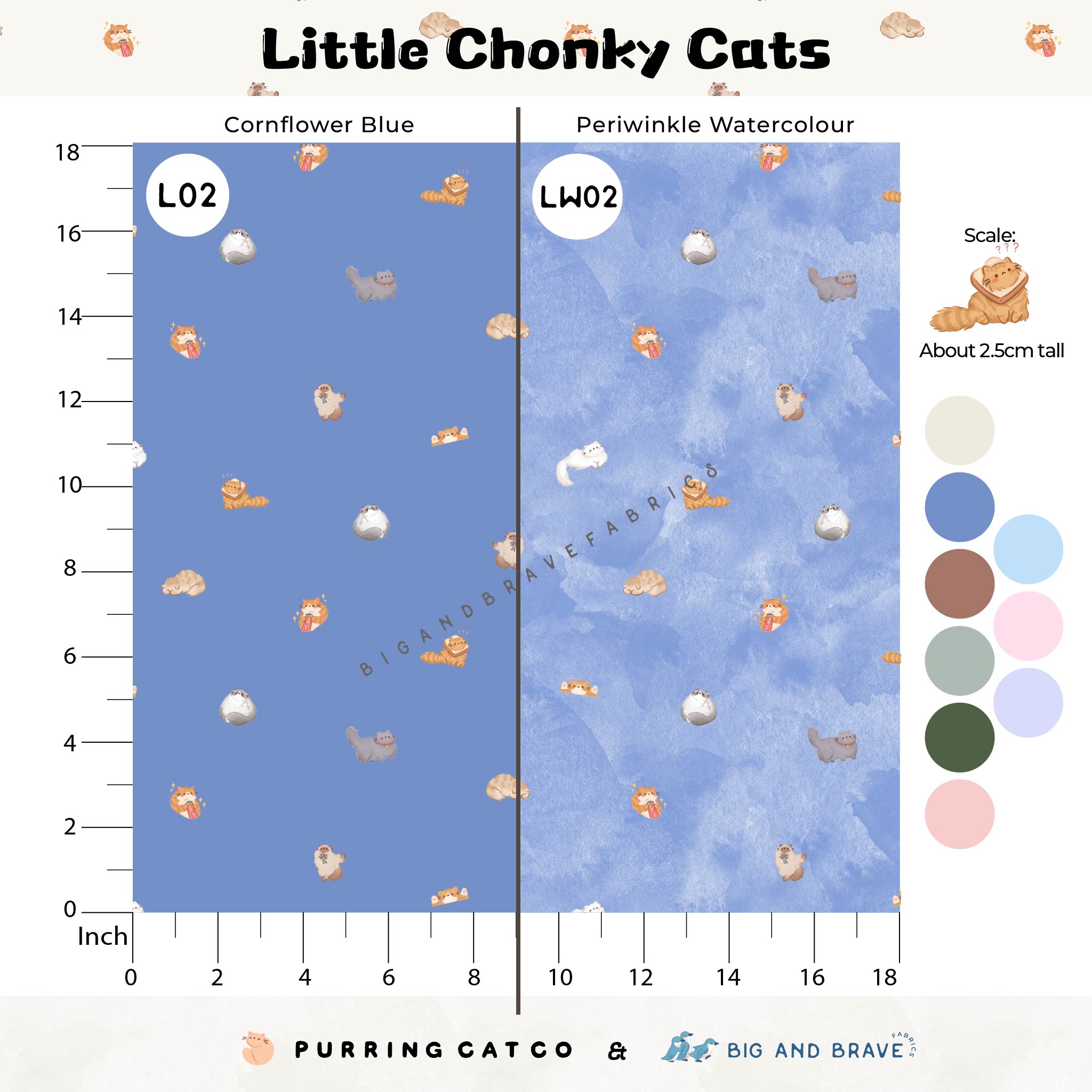 Little Chonky Cats, Assorted Colours