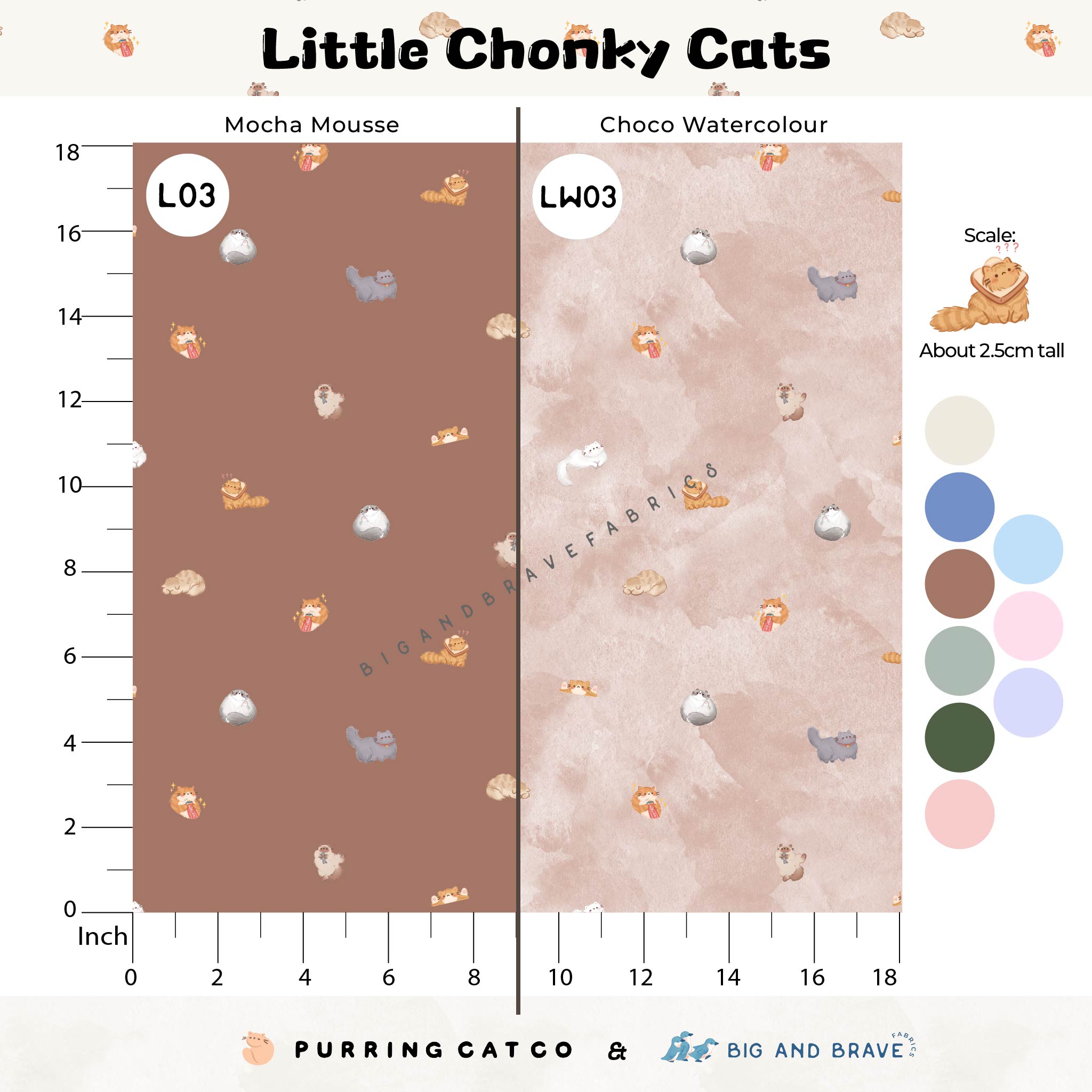 Little Chonky Cats, Assorted Colours