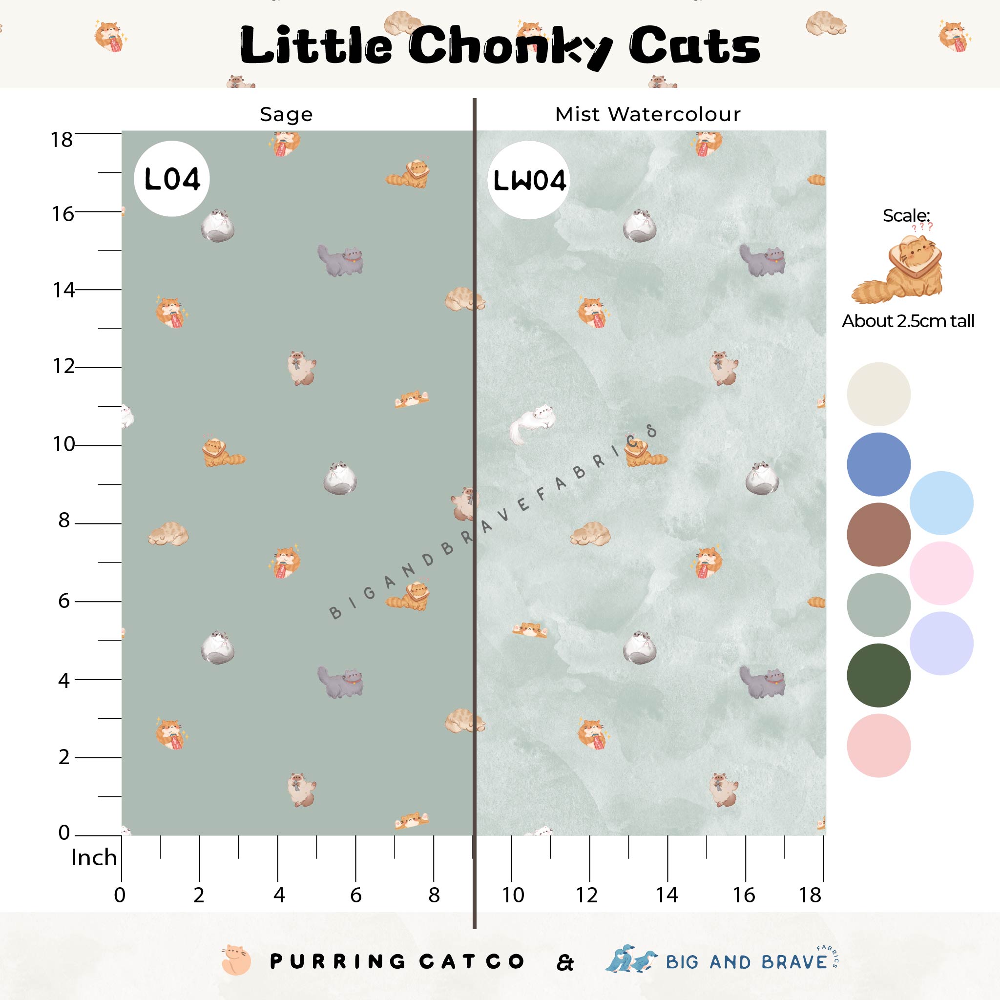 Little Chonky Cats, Assorted Colours