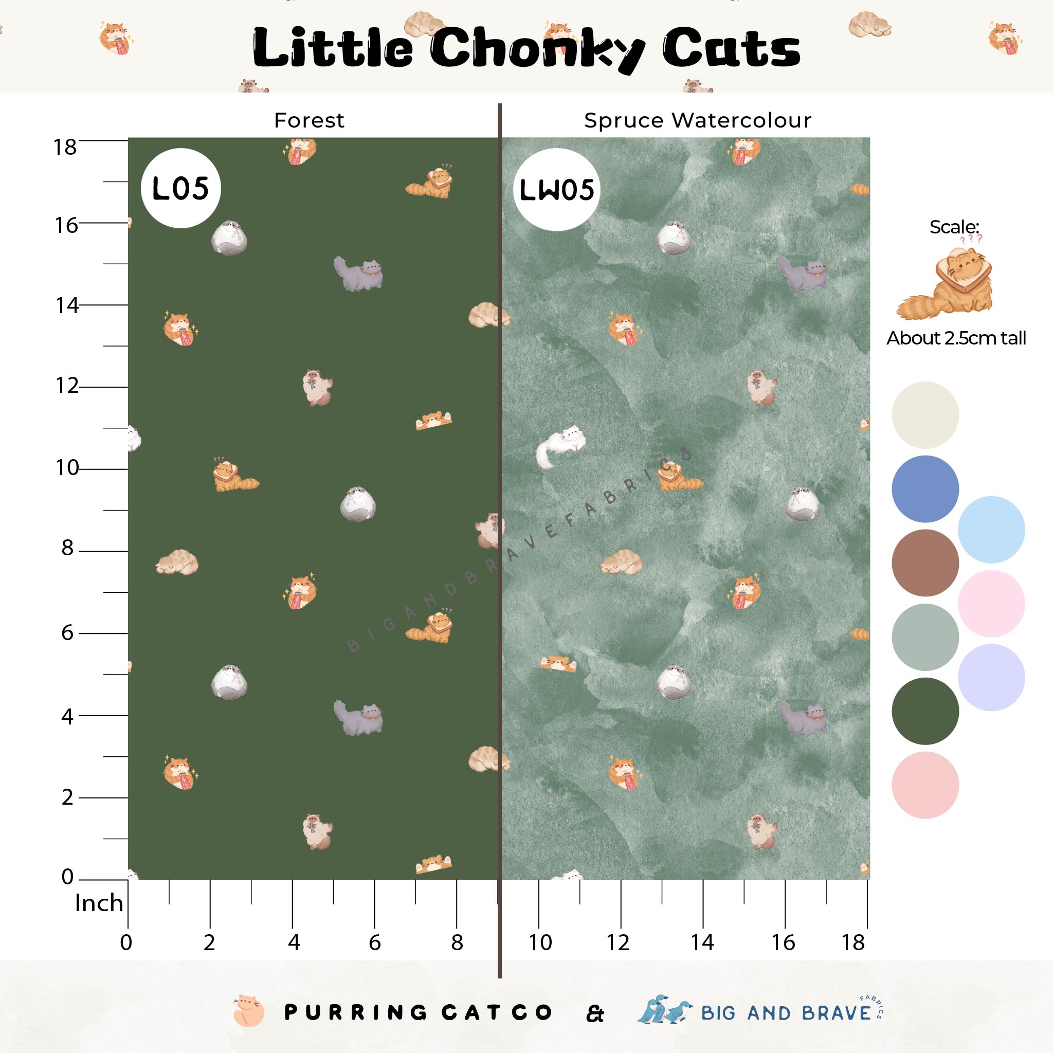 Little Chonky Cats, Assorted Colours