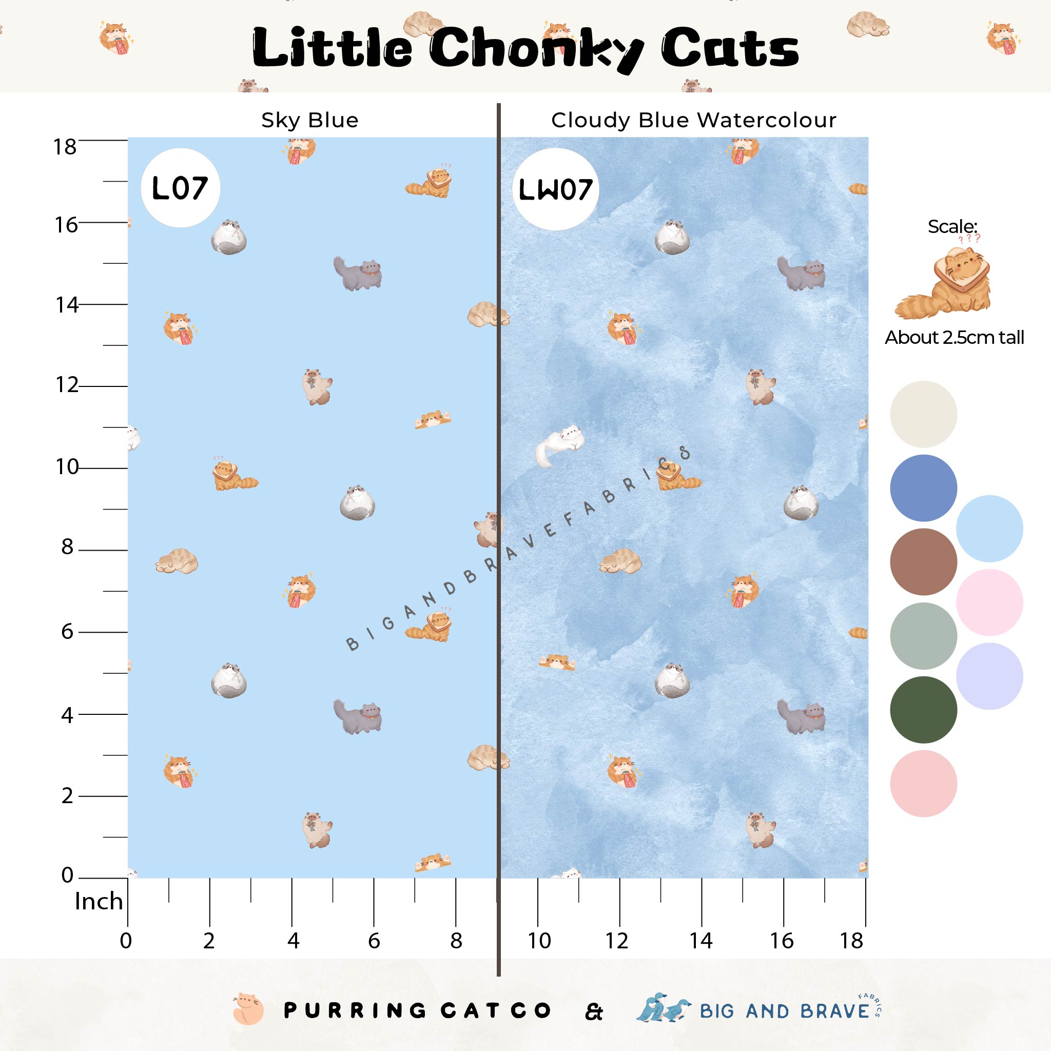 Little Chonky Cats, Assorted Colours