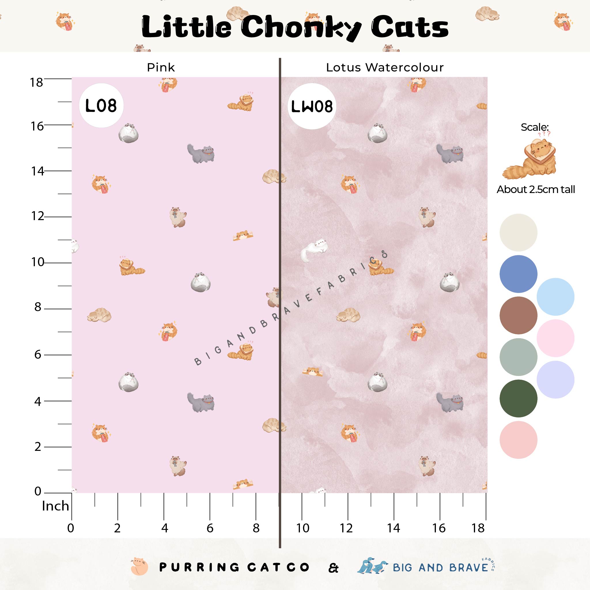 Little Chonky Cats, Assorted Colours