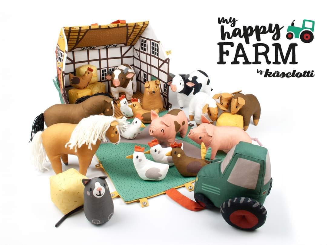 Käselotti Animal Friends & My Happy Farm Sewing Panels by SWAFING