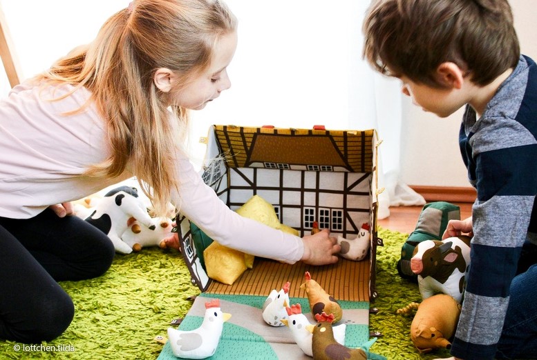 Käselotti Animal Friends & My Happy Farm Sewing Panels by SWAFING