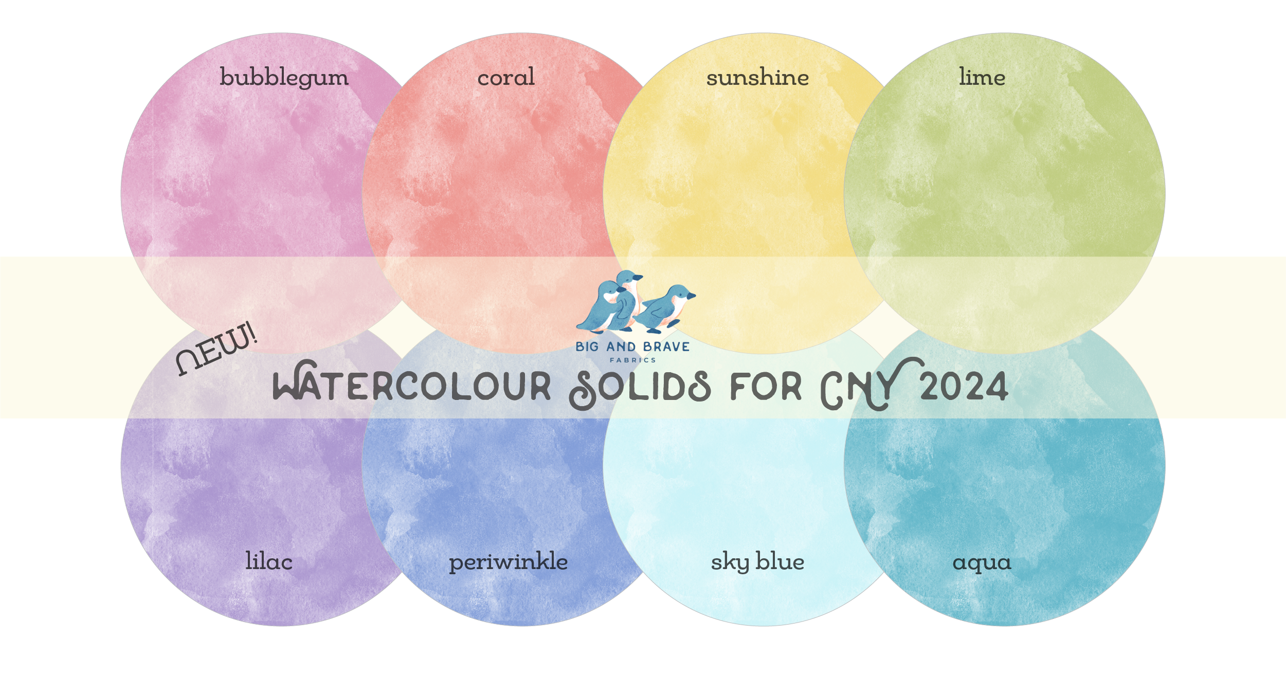 Watercolour Solids, Assorted Colours