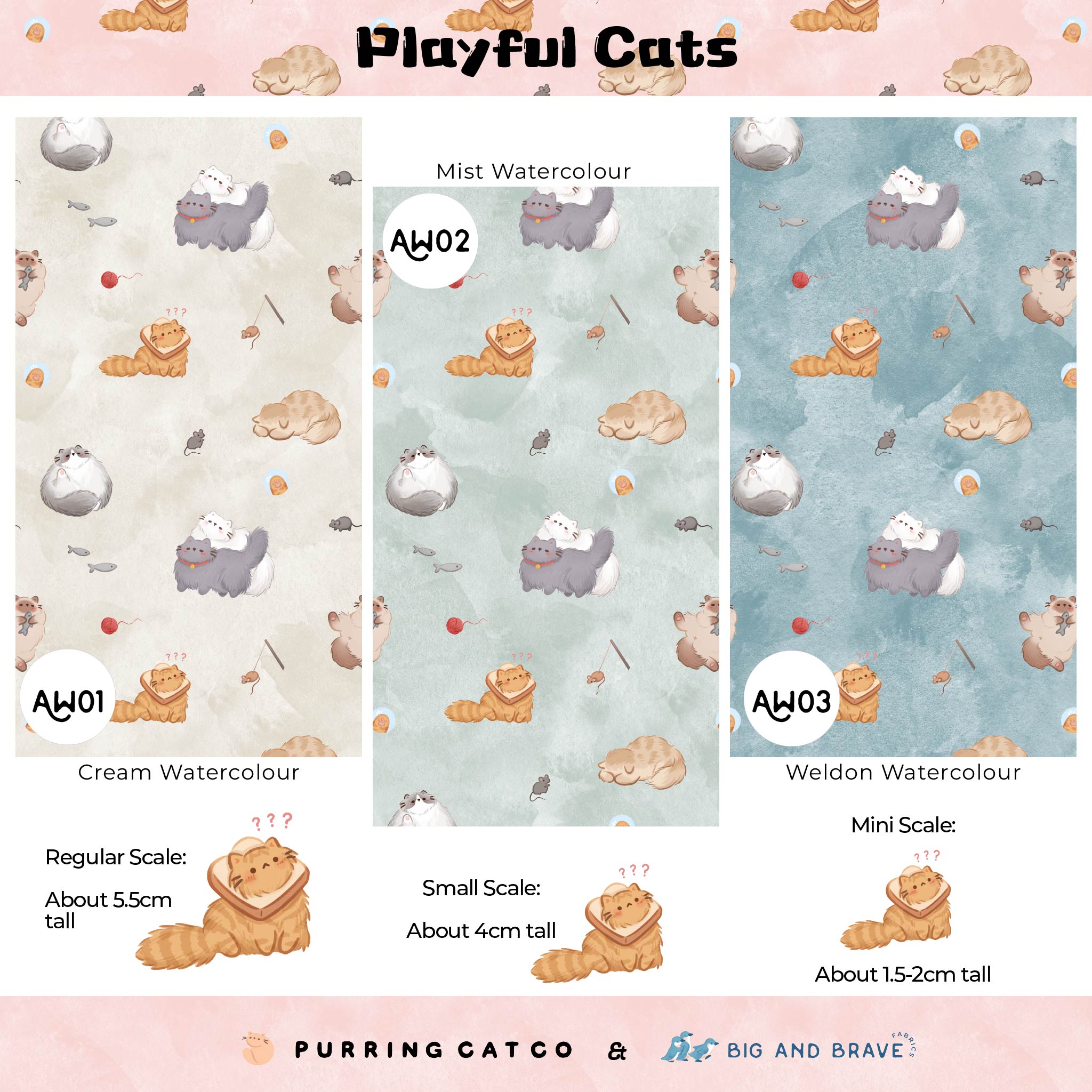 Playful Cats, Assorted Colours