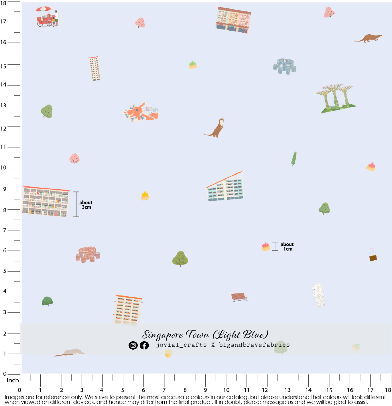 Singapore Town, Light Blue