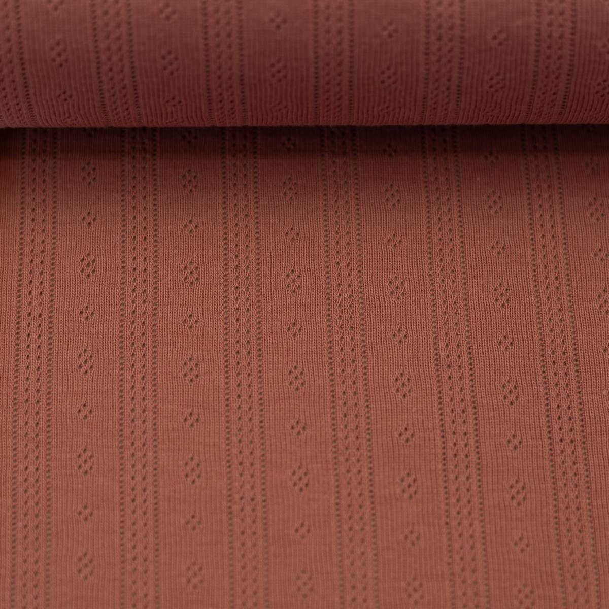 Eyelet Knit, TIANA Cotton Jersey by Swafing (per 1/2 yd)